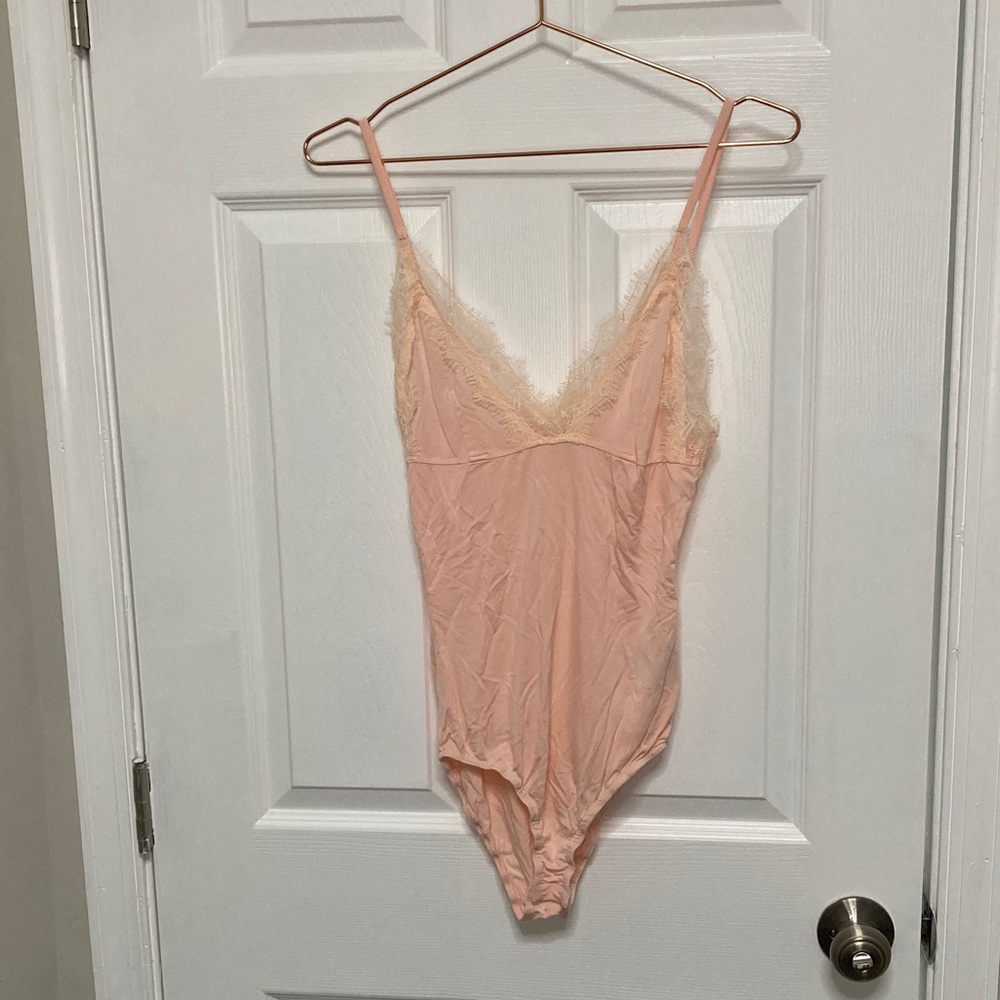 POL‎ Blush Lace Trim Chemise